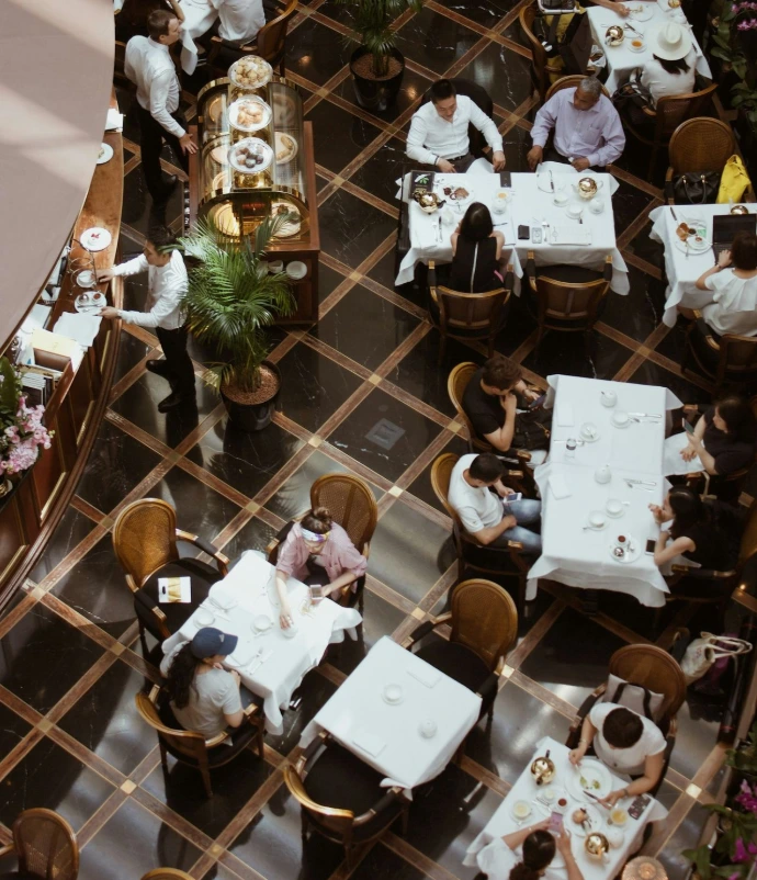 people in restaurant